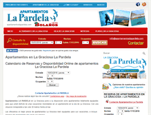 Tablet Screenshot of apartamentoslapardela.com